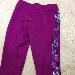 Purple Reebok Sports Leggings